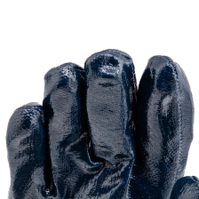 Перчатки трикотажные Сибртех с обливом из бутадиен-нитрильного каучука, манжет, L - фото 5
