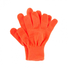 Перчатки трикотажные Сибртех акрил, оранжевый, двойная манжета Россия - фото 2