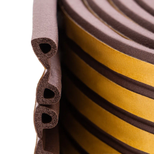 Уплотнитель резиновый, 24 м, профиль P, коричневый Сибртех - фото 3