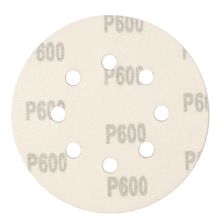 Круг абразивный на ворсовой подложке под липучку, перфорированный, P 600, 125 мм, 5 шт Сибртех - фото 3