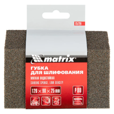 Губка для шлифования Matrix 120х90х25 мм, трапеция, мягкая, P 80 - фото 5