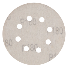 Круг абразивный на ворсовой подложке под липучку, перфорированный, P 180, 125 мм, 5 шт Matrix - фото 2