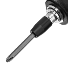 Отвертка ударно-поворотная 1/2, набор бит, 6 шт, черная ручка Профи, пластиковый бокс Matrix - фото 5