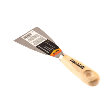 Шпательная лопатка из углеродистой стали, 60 мм, деревянная ручка Sparta - фото 2