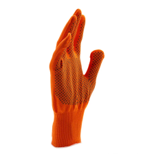 Перчатки Нейлон, ПВХ точка, 13 класс, оранжевые, XL Россия - фото 2