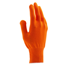 Перчатки Нейлон, ПВХ точка, 13 класс, оранжевые, XL Россия - фото 3