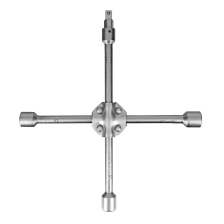 Ключ-крест баллонный, 17 х 19 х 21 х 22 мм, под квадрат 1/2, усиленный, с переходником на 1/2 Stels - фото 2