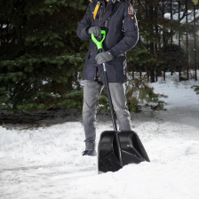 Лопата для уборки снега пластиковая Profi, 550 х 415 х 1405 мм, алюминиевый черенок, Россия, Palisad - фото 8