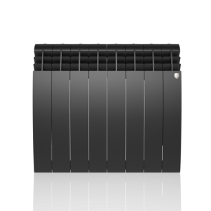 Алюминиевый радиатор Royal Thermo Biliner Alum 500 Noir Sable 8 секц. - фото 1