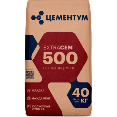 Портландцемент Цементум М500 ЦЕМ II/А-И 42.5 Н 40 кг - фото 1