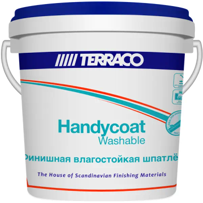 Шпатлёвка финишная влагостойкая Terraco Handycoat Washable 1.5 кг - фото 1