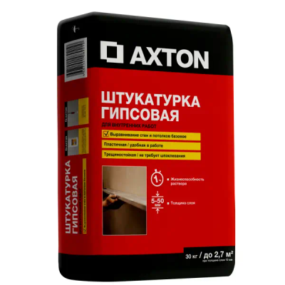 Штукатурка гипсовая Axton 30 кг - фото 1