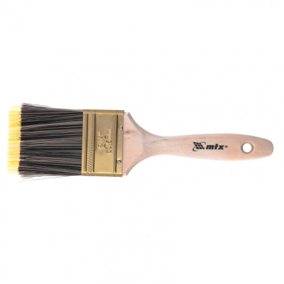 Кисть плоская MTX Golden 2.5, искусственная щетина, деревянная ручка - фото 1