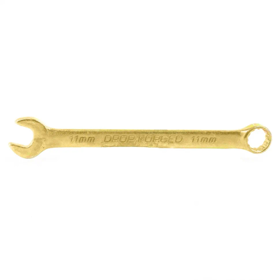 Ключ комбинированный Сибртех 11 мм, желтый цинк - фото 1