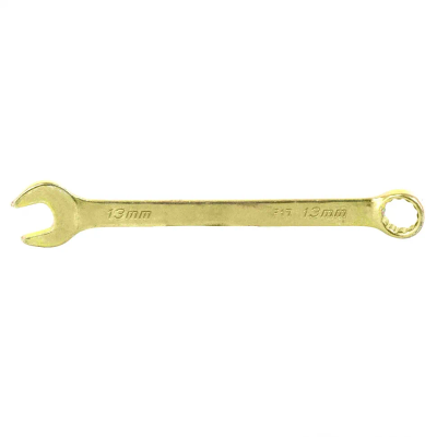 Ключ комбинированный Сибртех 13 мм, желтый цинк - фото 1