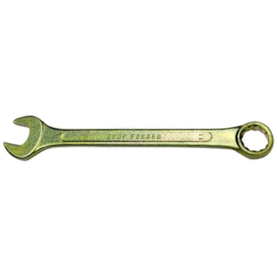 Ключ комбинированный Сибртех 15 мм, желтый цинк - фото 1