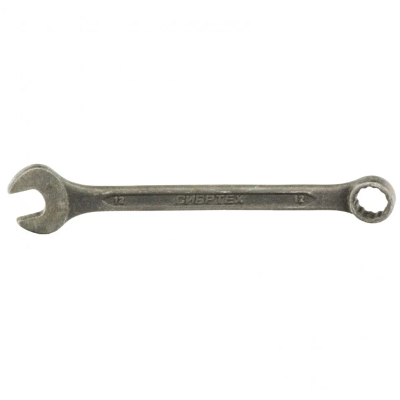 Ключ комбинированный Сибртех 12 мм, CrV, фосфатированный, ГОСТ 16983 - фото 1
