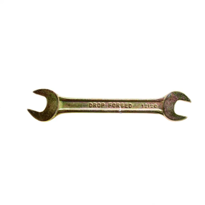 Ключ рожковый, 12х13 мм, желтый цинк Сибртех - фото 1
