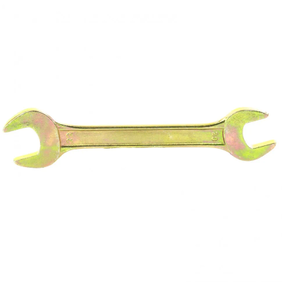 Ключ рожковый, 20х22 мм, желтый цинк Сибртех - фото 1
