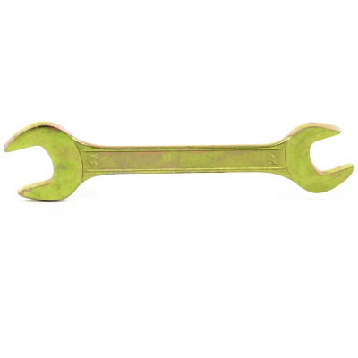 Ключ рожковый, 24х27 мм, желтый цинк Сибртех - фото 1