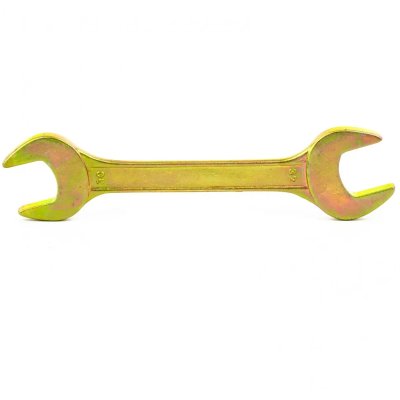 Ключ рожковый, 30х32 мм, желтый цинк Сибртех - фото 1