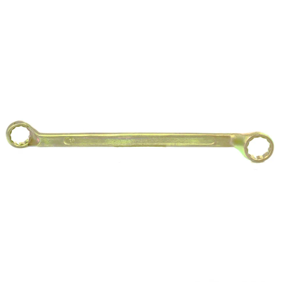 Ключ накидной, 19х22 мм, желтый цинк Сибртех - фото 1