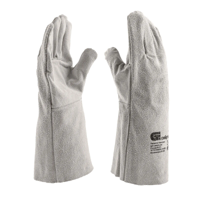 Перчатки спилковые Сибртех с манжетой для садовых и строительных работ, размер XL, - фото 1