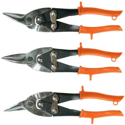 Ножницы по металлу, 250 мм, обрезиненные рукоятки, 3 шт, прямые, левые, правые Sparta - фото 1