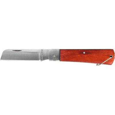 Нож складной, 200 мм, прямое лезвие, деревянная ручка Sparta - фото 1