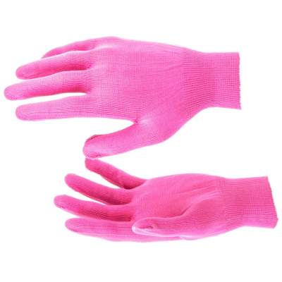 Перчатки Нейлон, 13 класс, цвет розовая фуксия, L Россия - фото 1