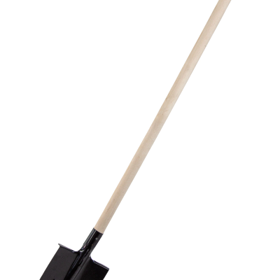 Лопата штыковая, 205х275х1400 мм, ребра жесткости, деревянный черенок, Россия - фото 1