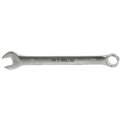 Ключ комбинированный, 11 мм, CrV, матовый хром Stels - фото 1