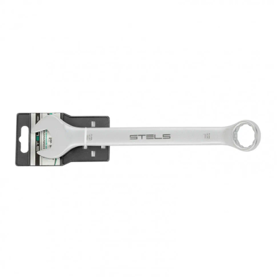 Ключ комбинированный, 16 мм, CrV, матовый хром Stels - фото 1