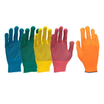 Перчатки в наборе, 5 пар, цвета в ассортименте, ПВХ точка, L, Россия// Palisad - фото 1