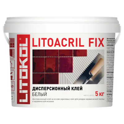 Клей для плитки готовый Litokol Litoacril Fix 5 кг - фото 1