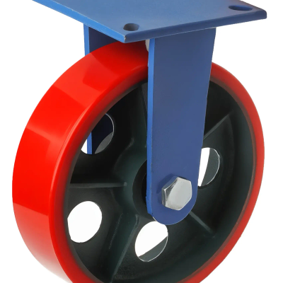 Сверхбольшегрузное полиуретановое колесо FHpo85 250 мм, 950 кг неповоротное 1007627 - фото 1