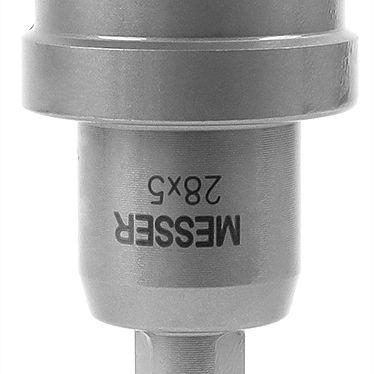 Твердосплавная коронка MESSER 28x5 мм (с центр. сверлом и пружиной) - фото 1
