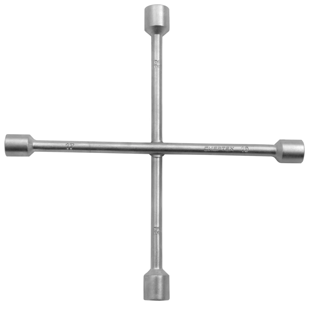 Ключ-крест баллонный, 17х19х21х22 мм, толщина 14 мм Сибртех - фото 6
