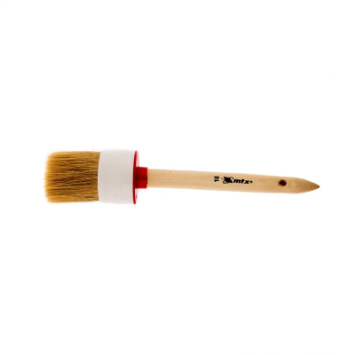 Кисть круглая MTX №16 (55 мм), натуральная щетина, деревянная ручка - фото 1