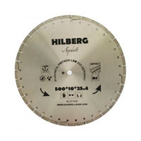 Диск алмазный Hilberg Asphalt Laser 500 мм (сегментный, с защитным зубом)